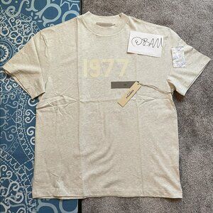 FOG - Fear of God Essentials / Light Oatmeal T-Shirt - (READ DESCRIPTION)